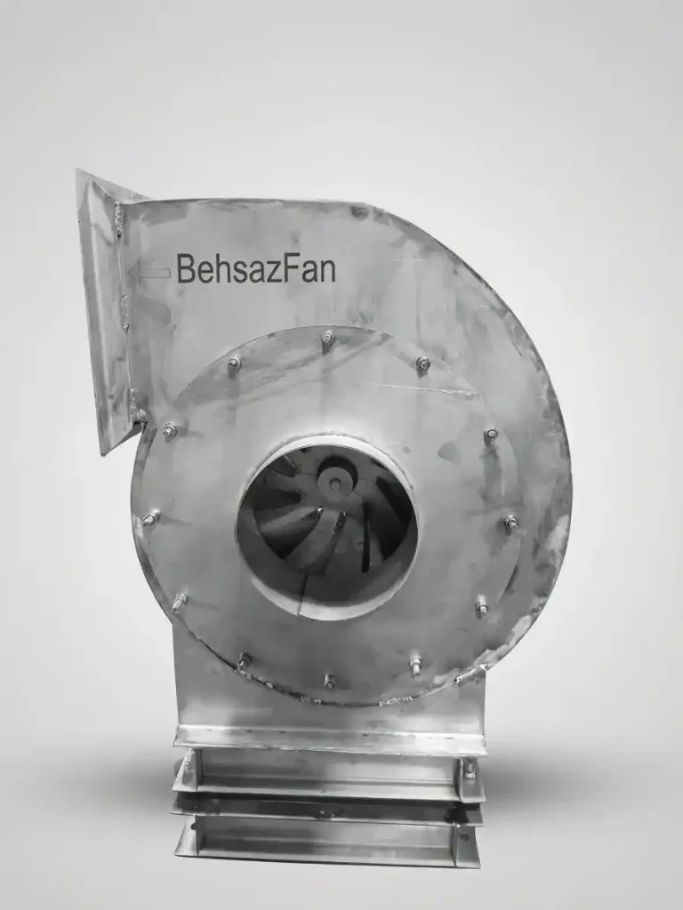 اگزاست فن سانتریفیوژ بکوارد یکطرفه BIB-BSF 350 با بدنه استیل
